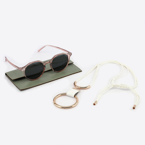10 Pieces Eyeglass Holder Loop Necklace Nylon Rope Eyeglass Chain Stainless Steel Ring Glasses Holder Strap Cord,RN43047